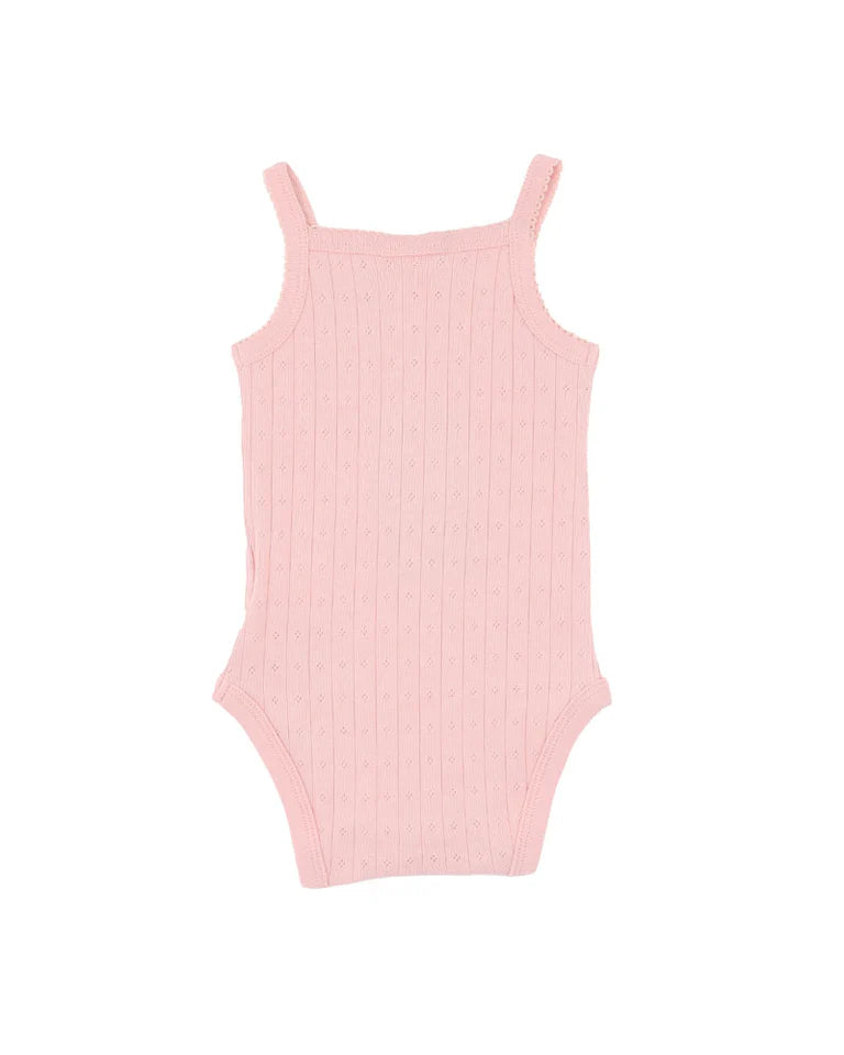 BLOSSOM ORGANIC POINTELLE SS ZIPSUIT