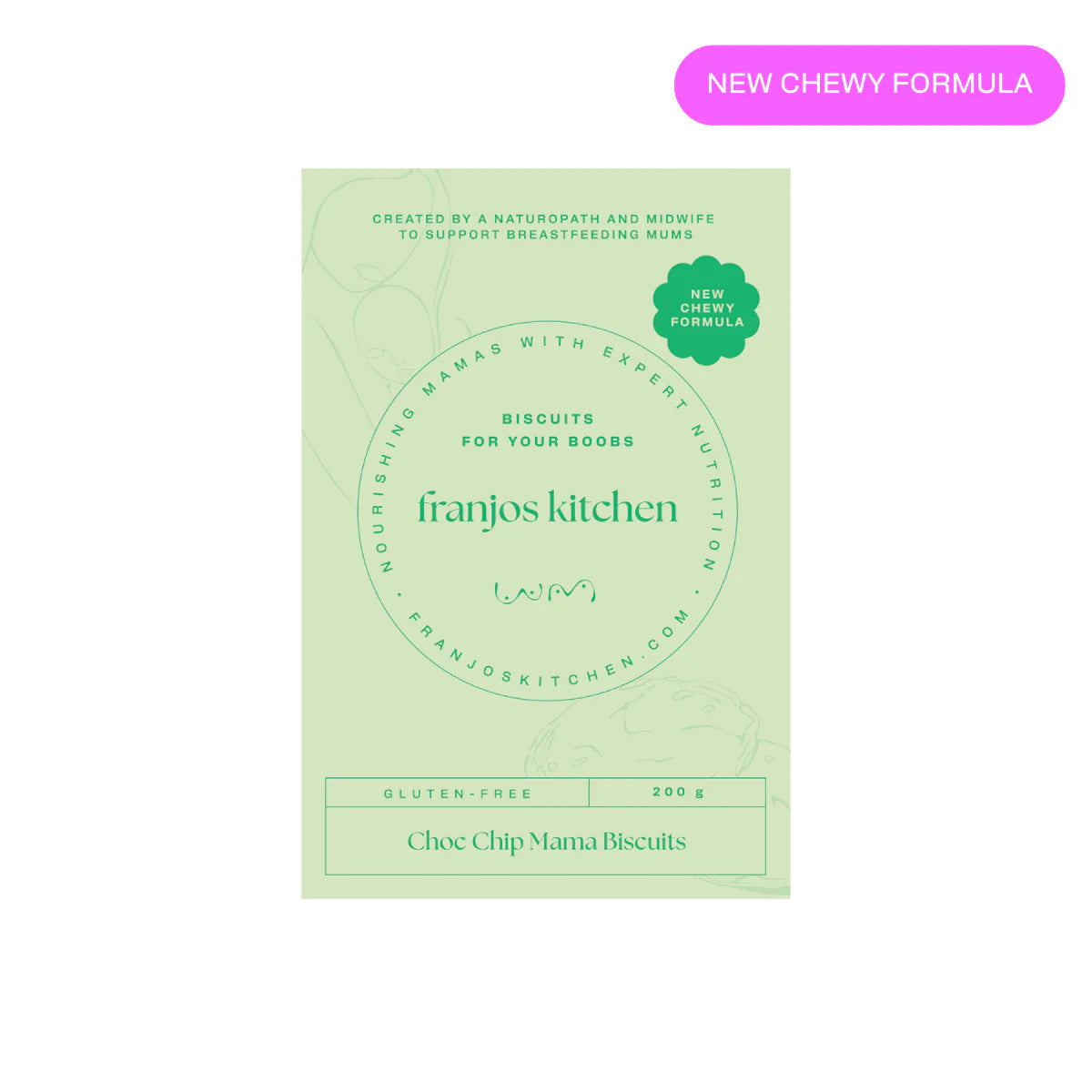 Franjo's Choc Chip Gluten Free Biscuits (Chewy)