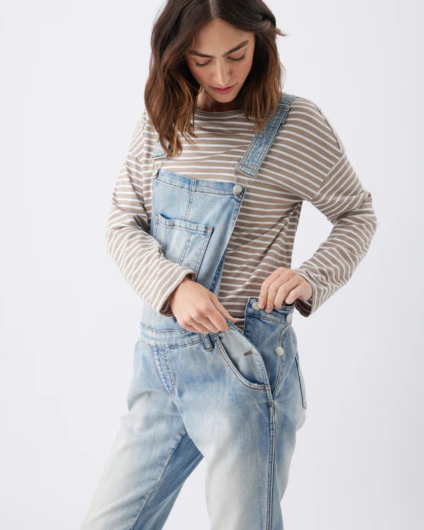 Ripe Denim Overalls - Pale Blue