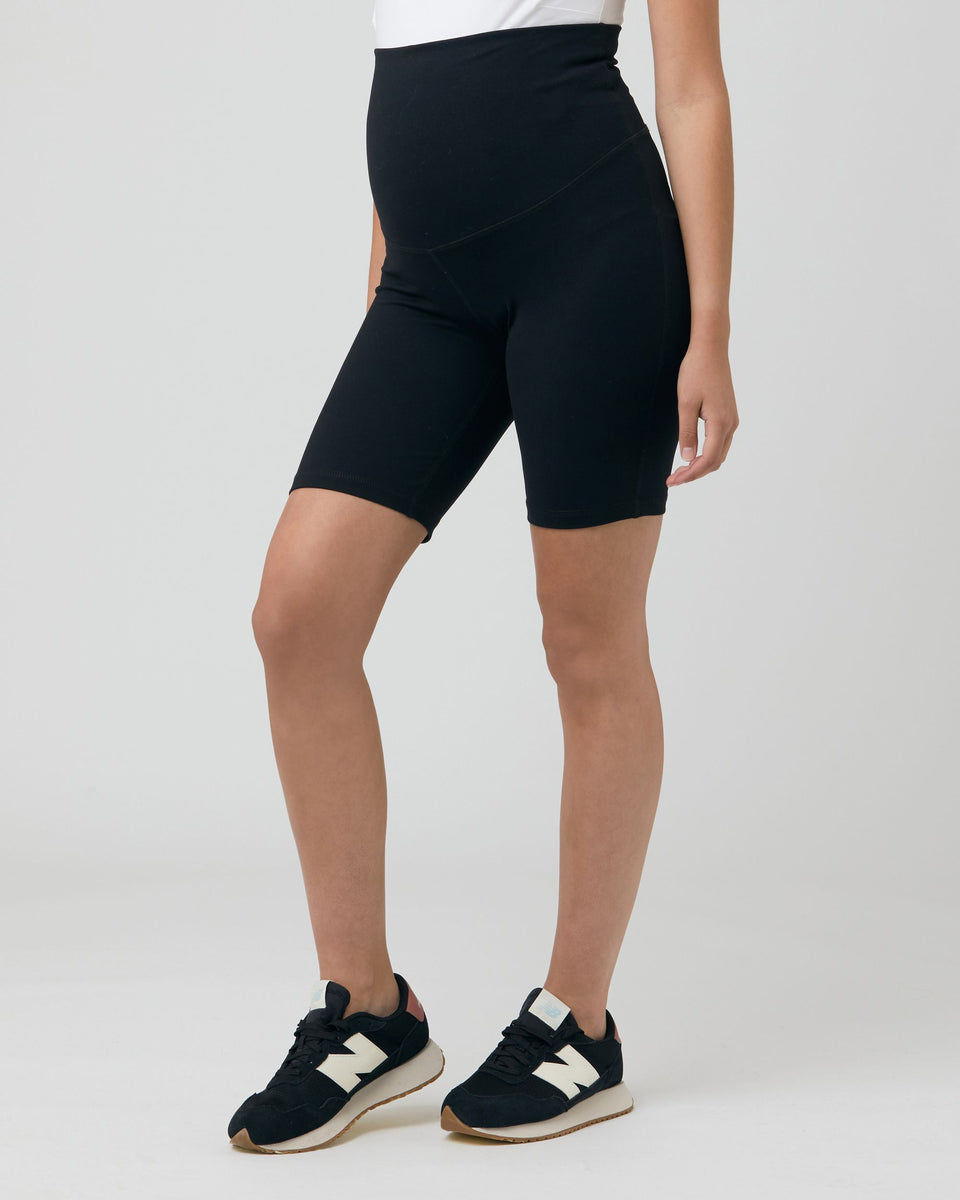 Ripe Over Tummy Bike Short Black Maternal Instinct