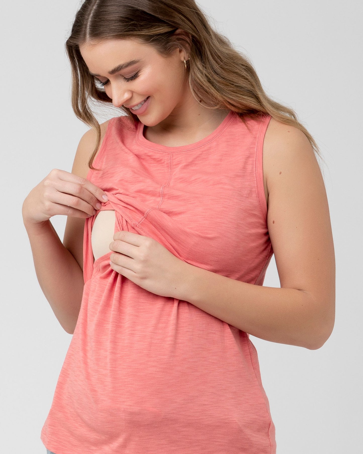 Ripe Richie Nursing Tank - Dusty Coral