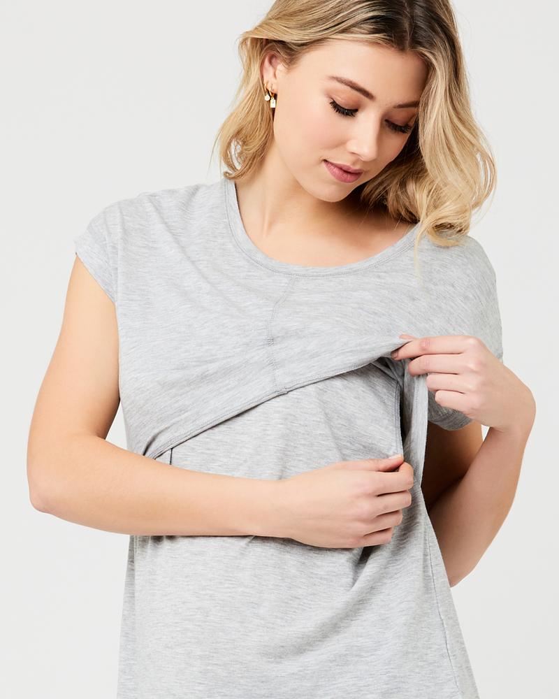 Ripe Richie Nursing Tee - Grey Marle