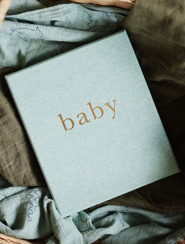 Write to Me Boxed Baby First Year of You - Seafoam