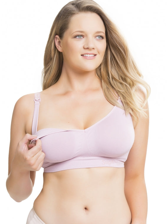 Cake Sugar Popping Candy Busty Maternity & Nursing Bra (F - H Cup) - Pink