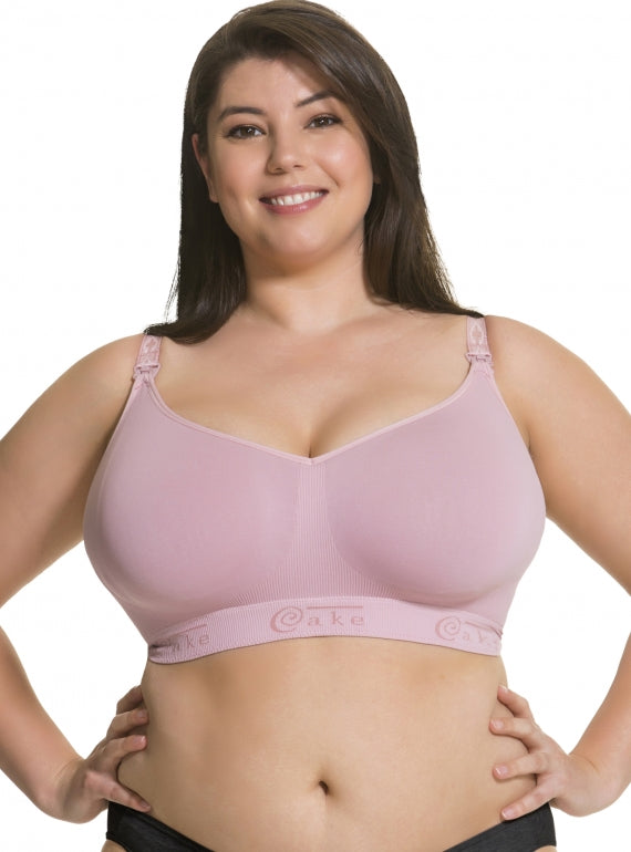 Cake Sugar Popping Candy Busty Maternity & Nursing Bra (F - H Cup) - Pink