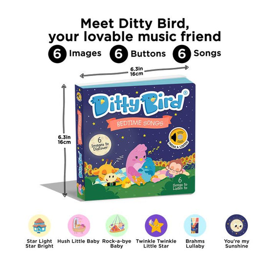 Ditty Bird Bedtime Songs Musical Book