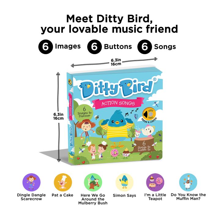 Ditty Bird Action Songs Musical Book