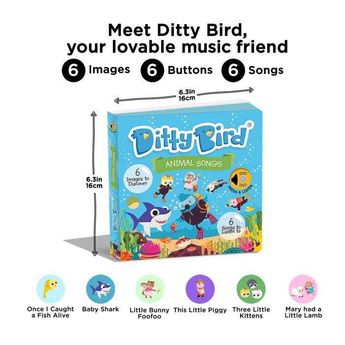 Ditty Bird Animal Songs Musical Book