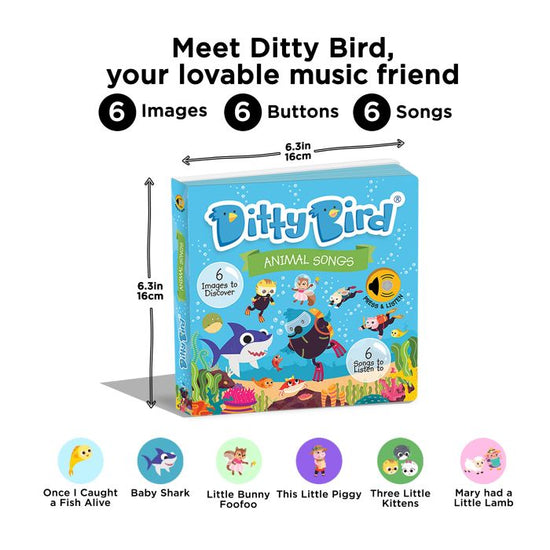 Ditty Bird Animal Songs Musical Book