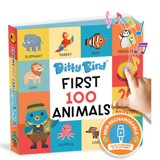 Ditty Bird First 100 Words Musical Book