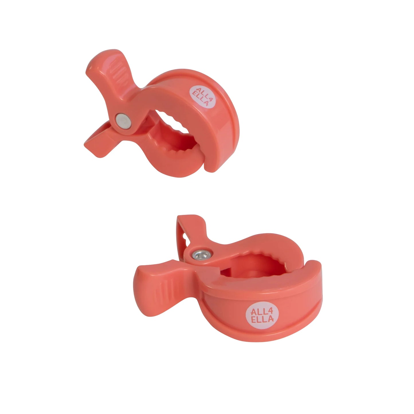All4Ella Pram Pegs 2pk - Coral