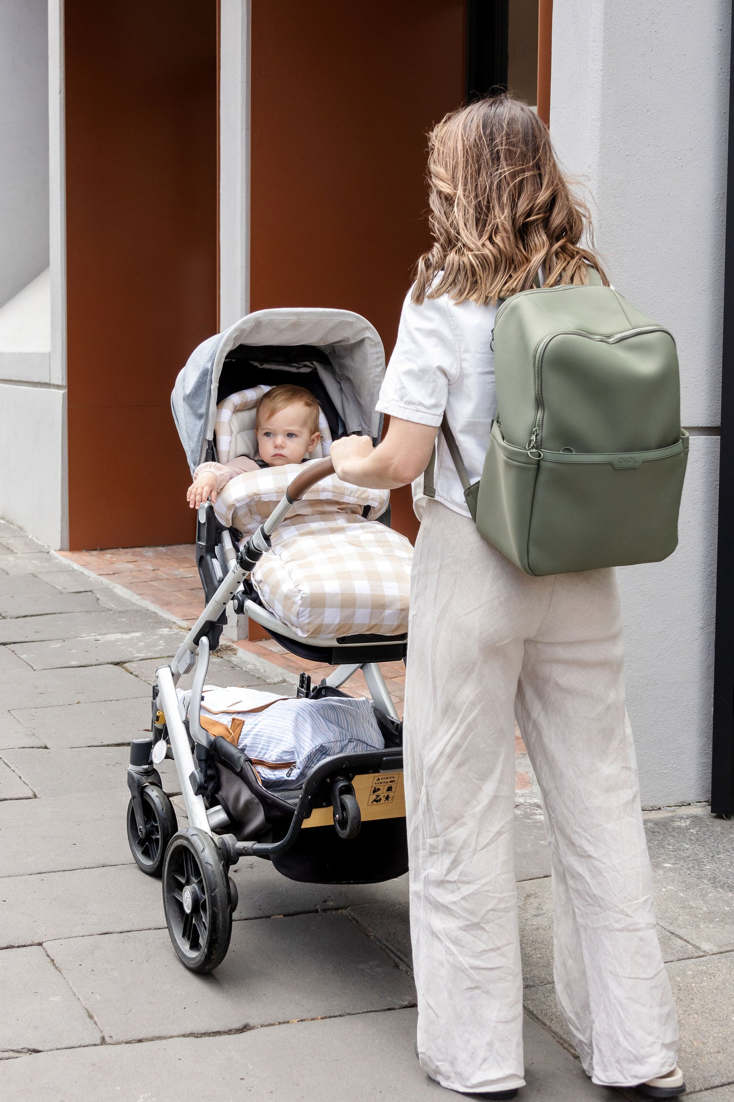 OiOi Signature Nappy Backpack Neoprene - Sage