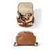 OiOi Signature Nappy Backpack - Tan Vegan Leather