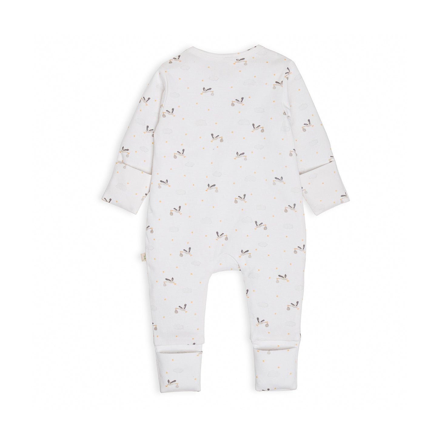 Tiny Twig LS Zipsuit - Stork