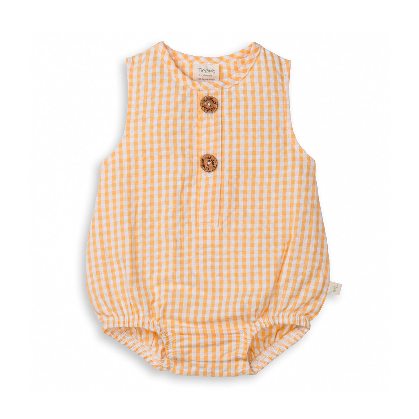 Tiny Twig Bubble Romper - Yarrow Gingham