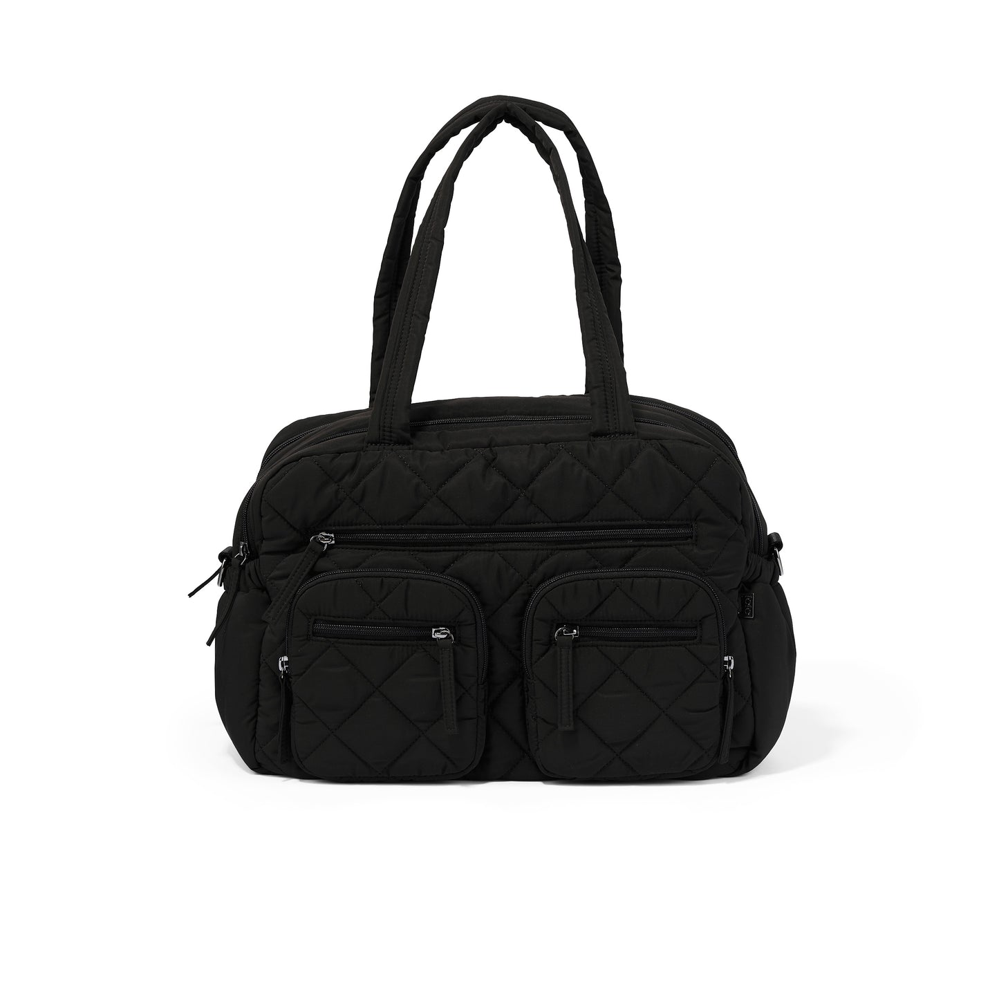 OiOi Carry All Nappy Bag - Puffy Black (Quilt)