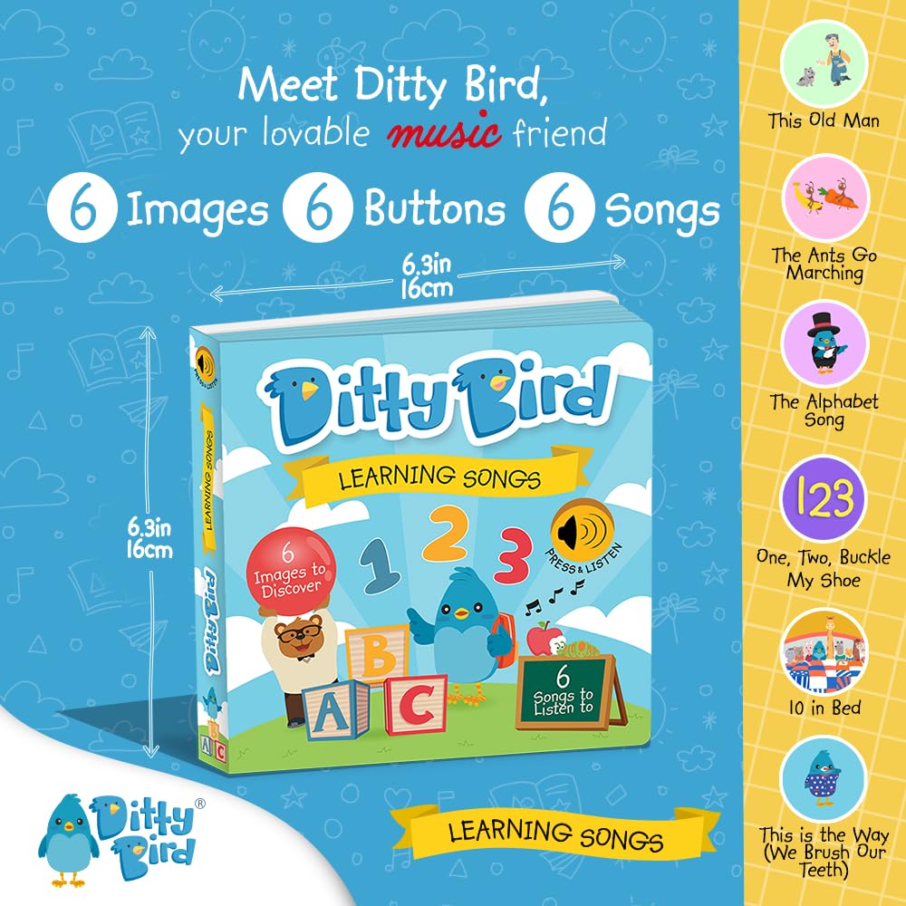 Ditty Bird Learning Songs Musical Book