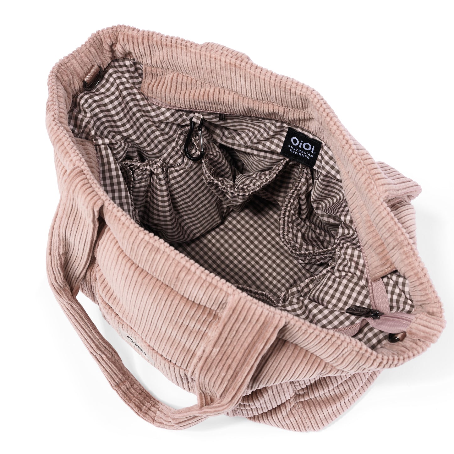 OiOi Everyday Tote - Rose Pink Corduroy