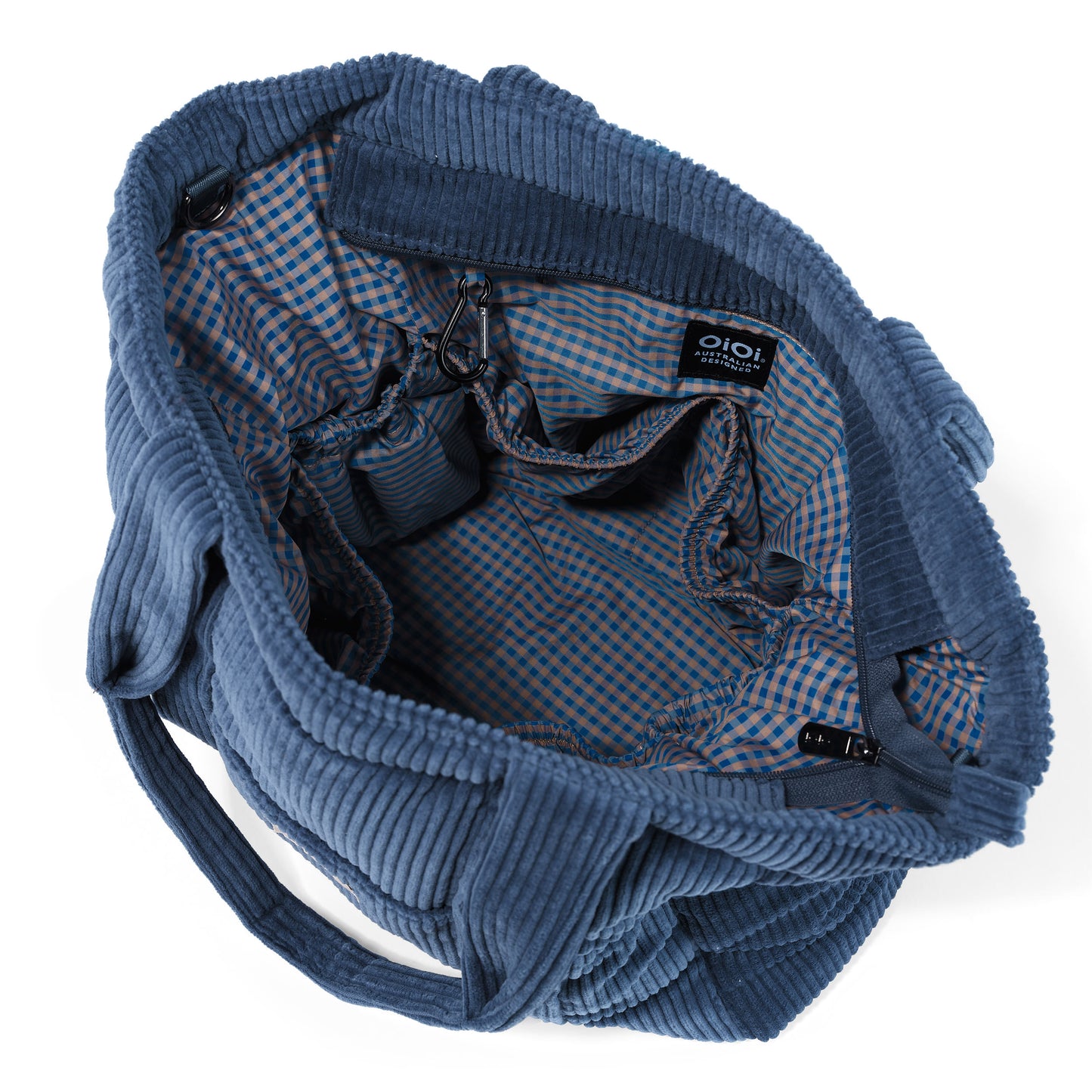 OiOi Everyday Tote - Ocean Blue Corduroy
