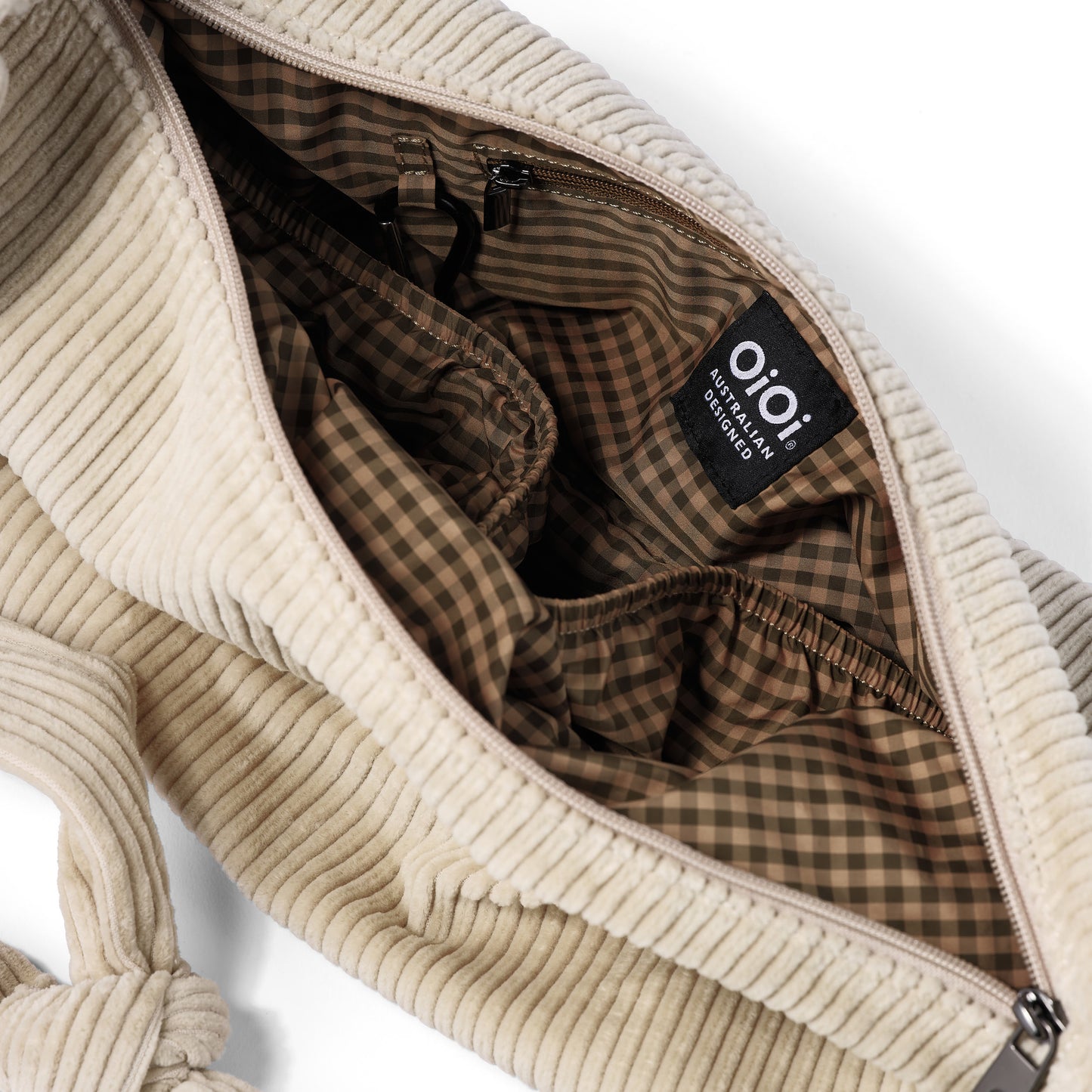 OiOi Luna Crossbody - Cream Corduroy
