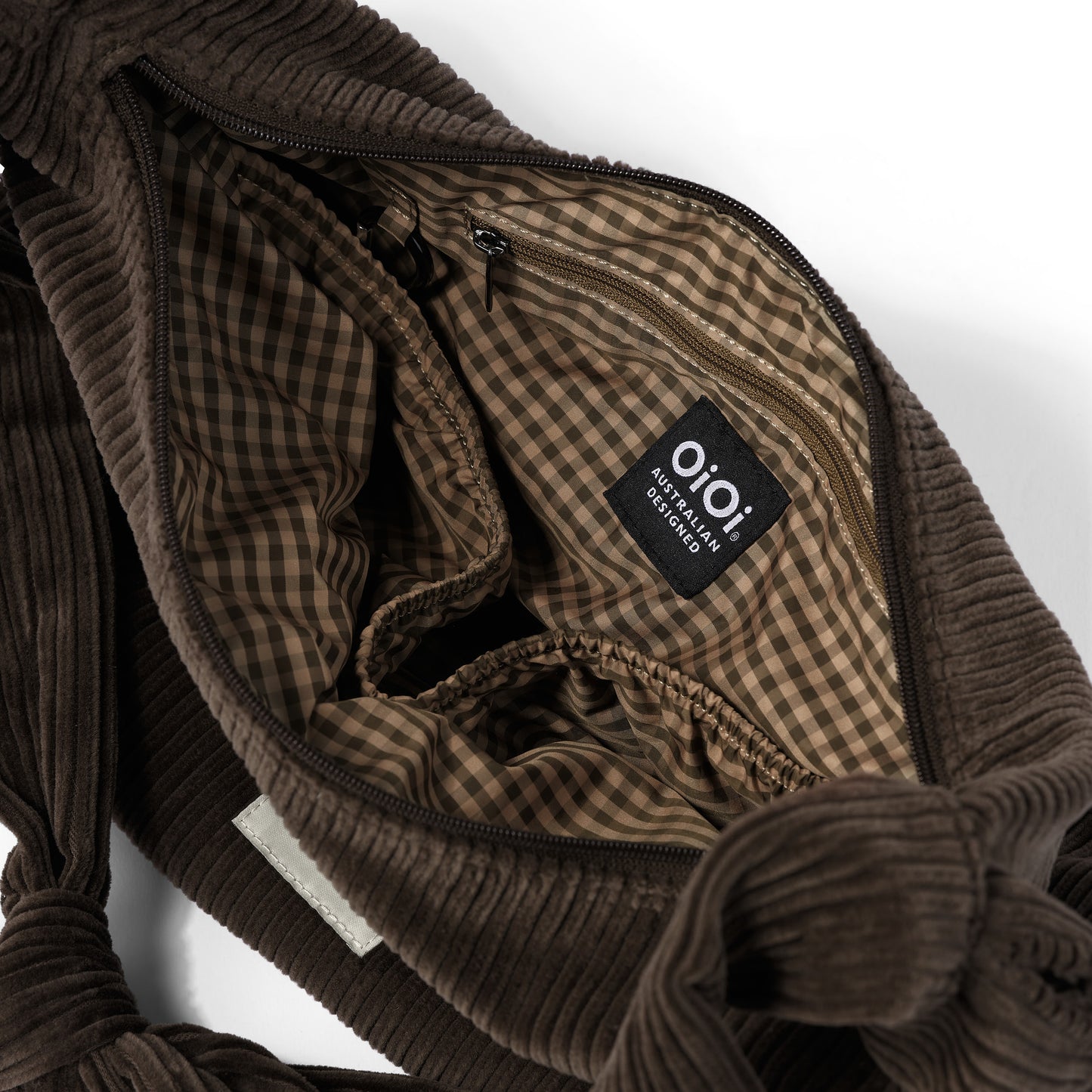 OiOi Luna Crossbody - Chocolate Brown Corduroy