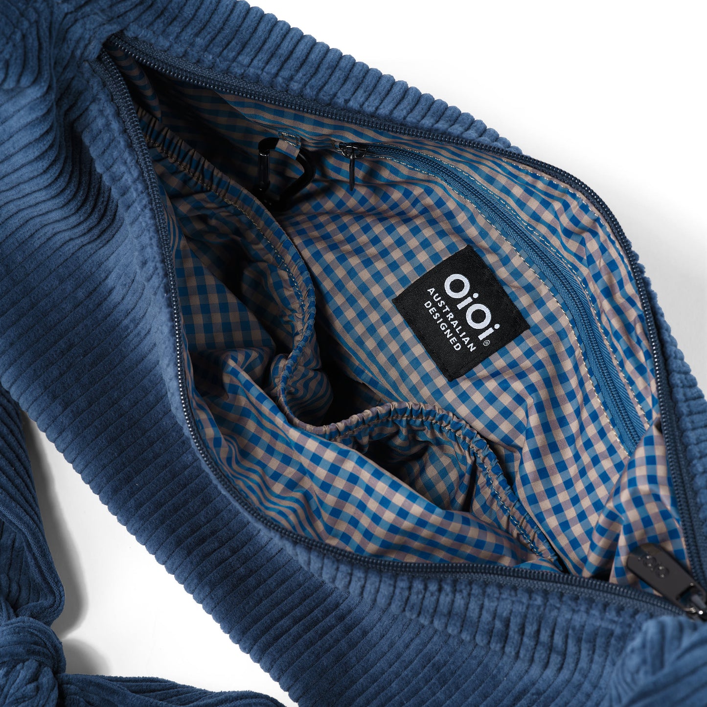 OiOi Luna Crossbody - Ocean Blue Corduroy