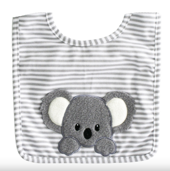 Alimrose Baby Koala Bib - Grey