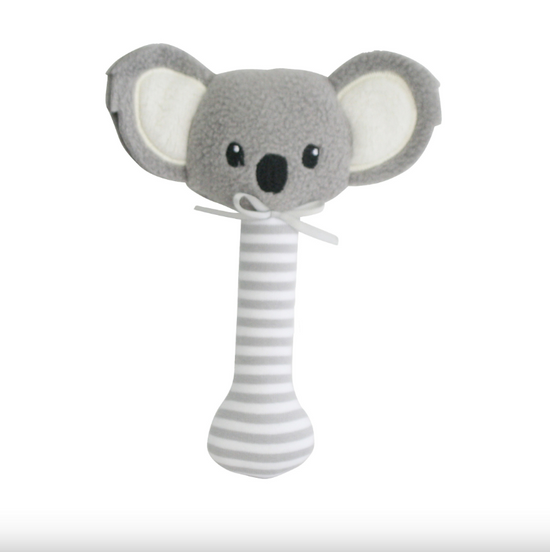 Alimrose Baby Koala Stick Rattle Grey