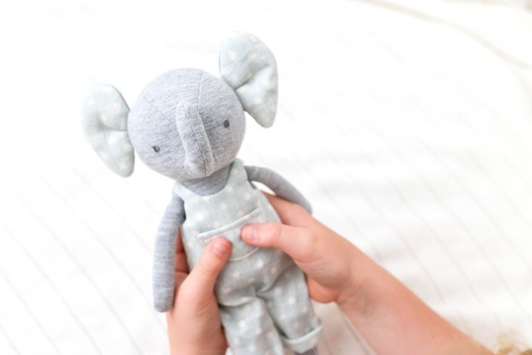Alimrose Elliot Elephant 28cm Duck Egg Blue