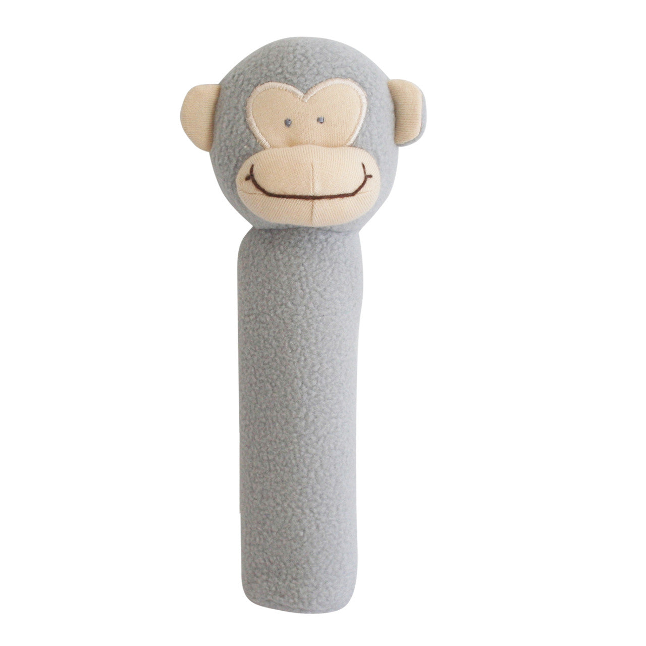 Alimrose Fleece Monkey Squeaker - Grey