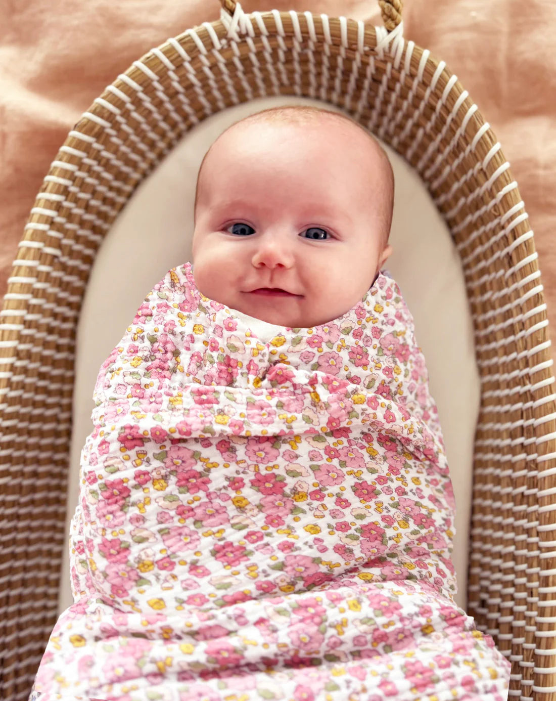 Alimrose Muslin Swaddle Rose Garden