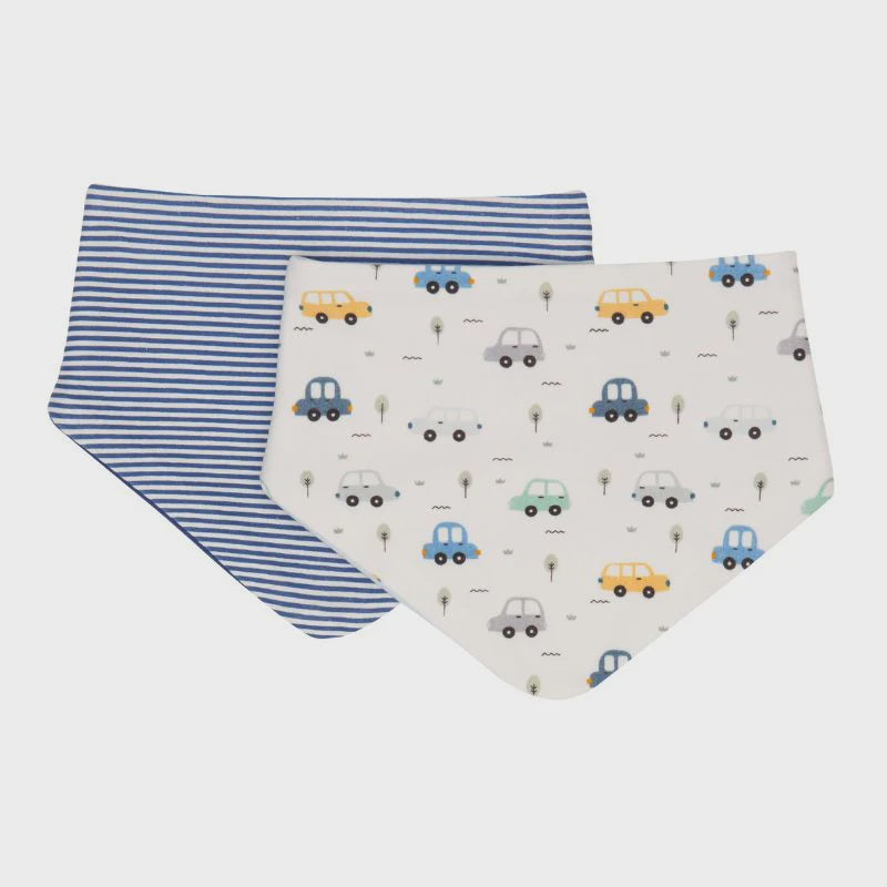 All4Ella Bandana Bibs 2 pk - Beep Beep