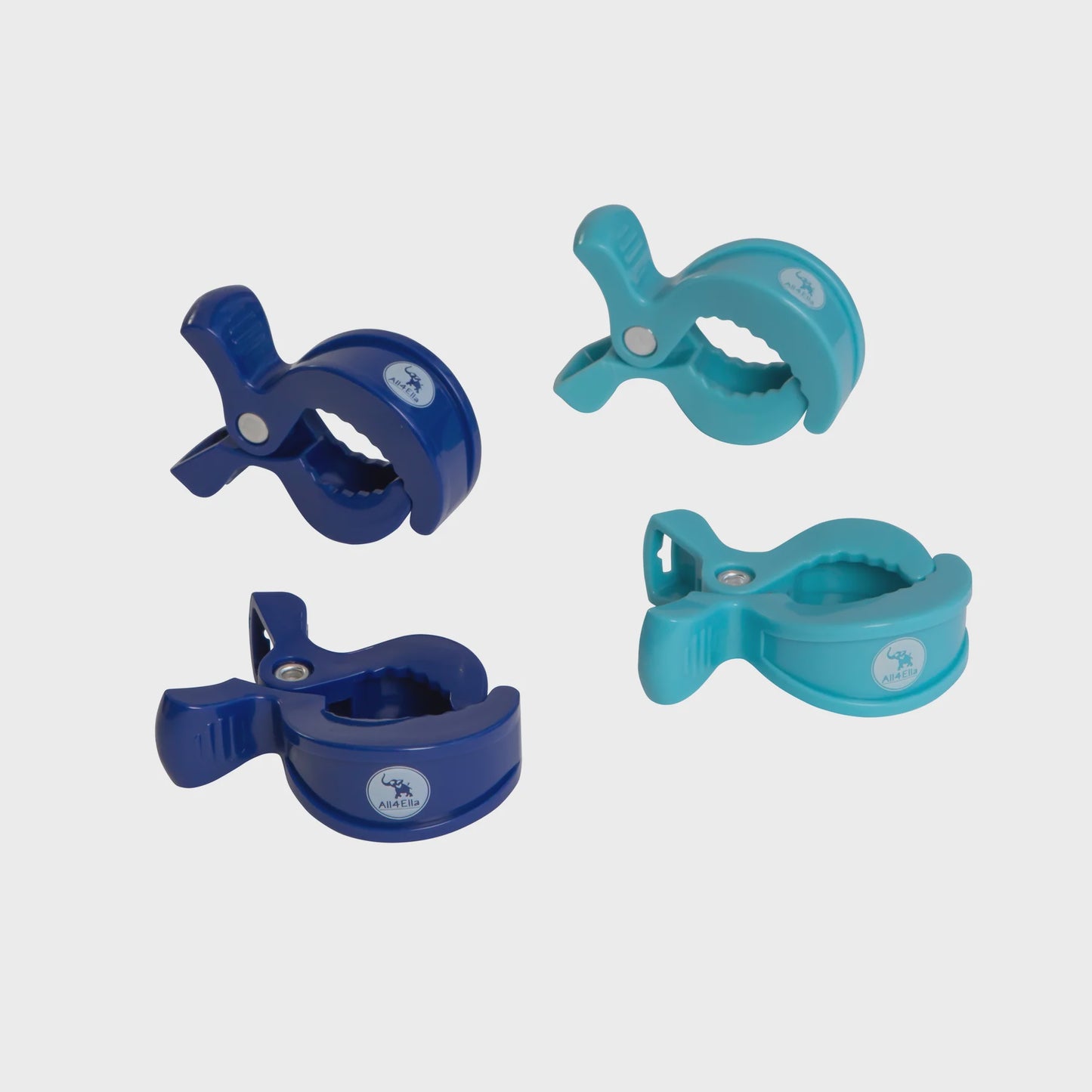 All4Ella Pram Pegs 4pkt Blue/Navy