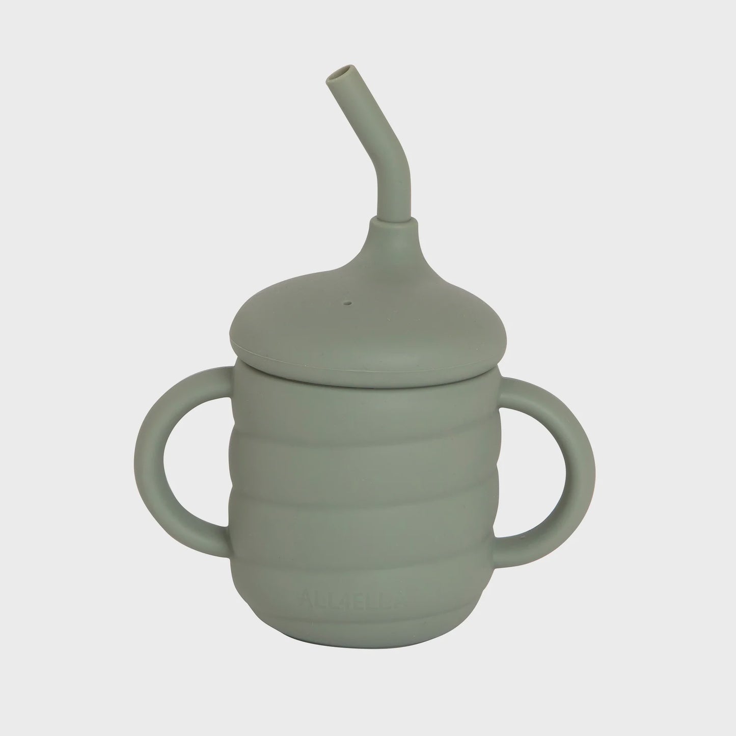 All4Ella Silicone Sippy Cup - Olive