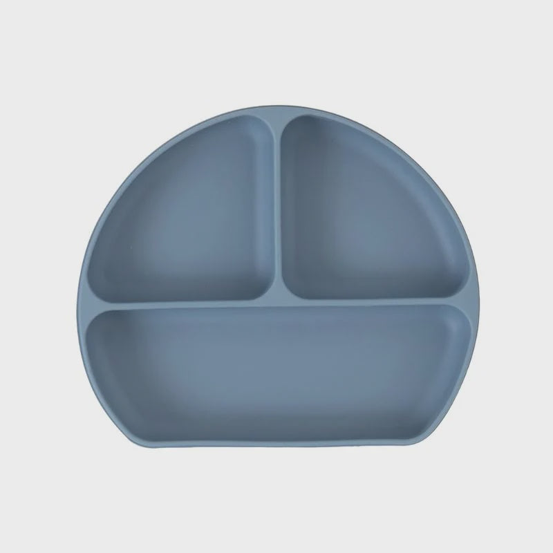 All4Ella Silicone Suction Plate - Slate Blue