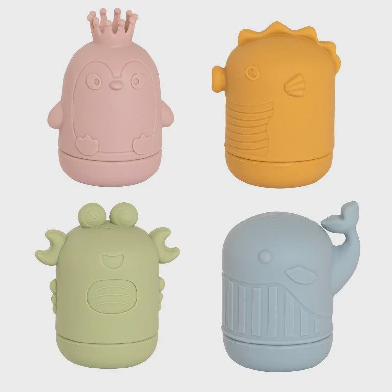 All4Ella Silicone Bath Toys - Sea Friends