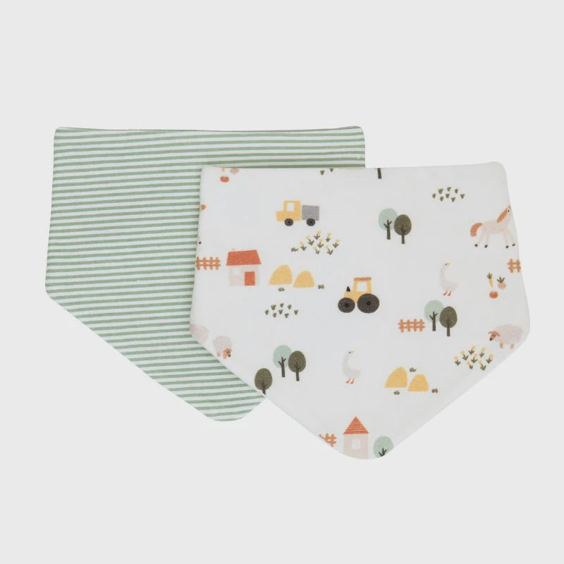All4Ella Bandana Bib 2pk - Country Farm