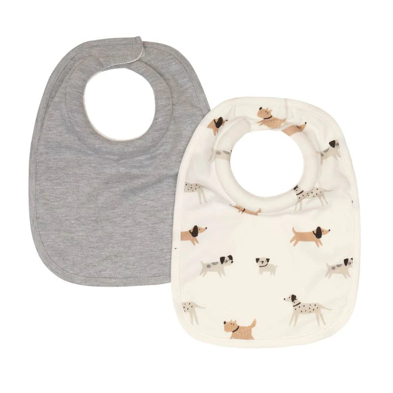 All4Ella Roll Neck Bibs 2 pk - Dogs
