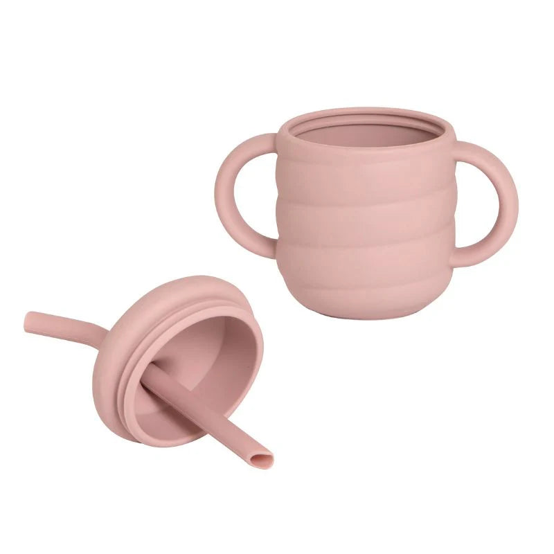 All4Ella Silicone Sippy Cup - Dusty Pink