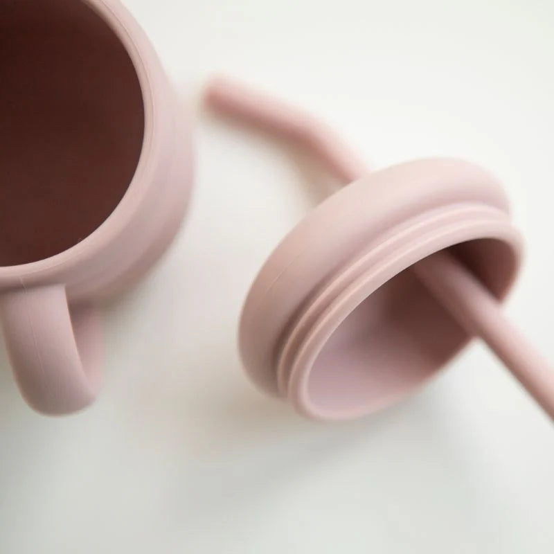 All4Ella Silicone Sippy Cup - Dusty Pink