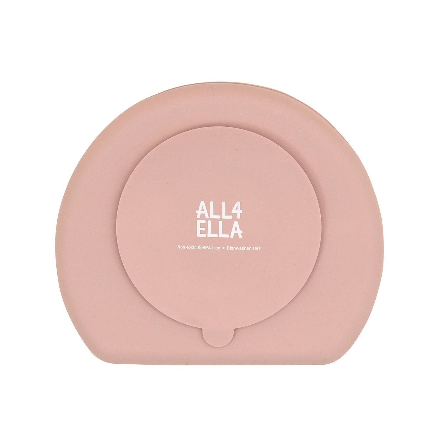 All4Ella Silicone Suction Plate - Dusty Pink