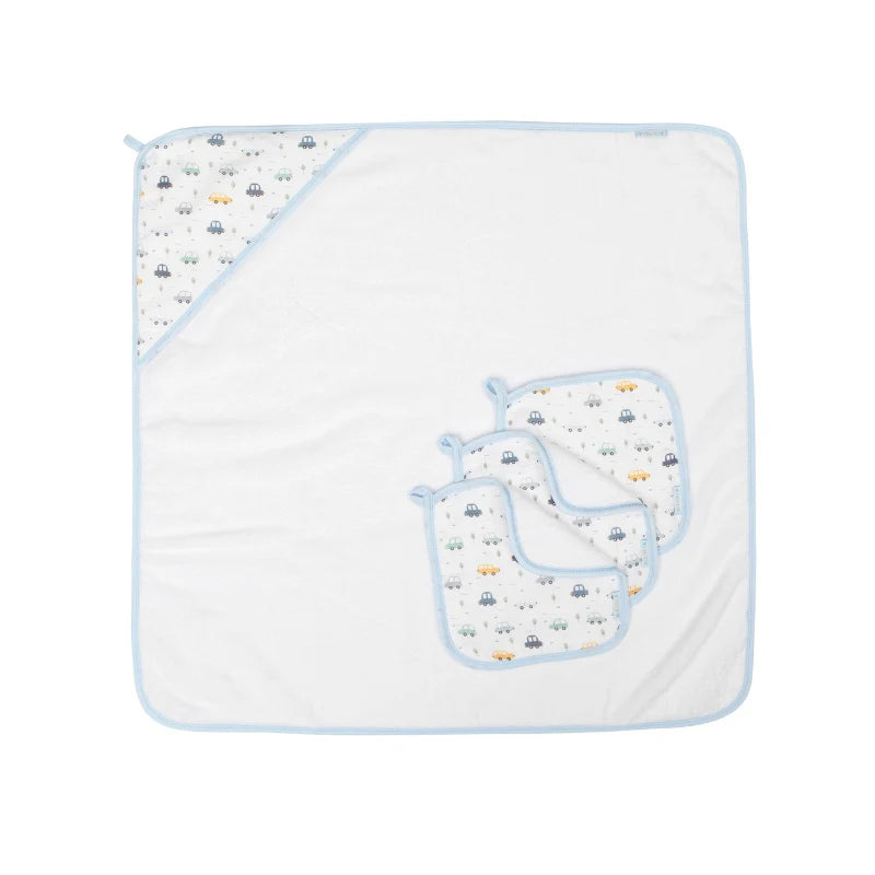 All4Ella Hooded Towel - Beep Beep