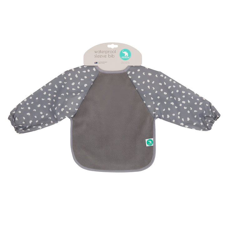 All4Ella Long Sleeve Waterproof Bib - Grey