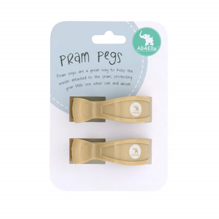 All4Ella Pram Pegs 2pk - Sand