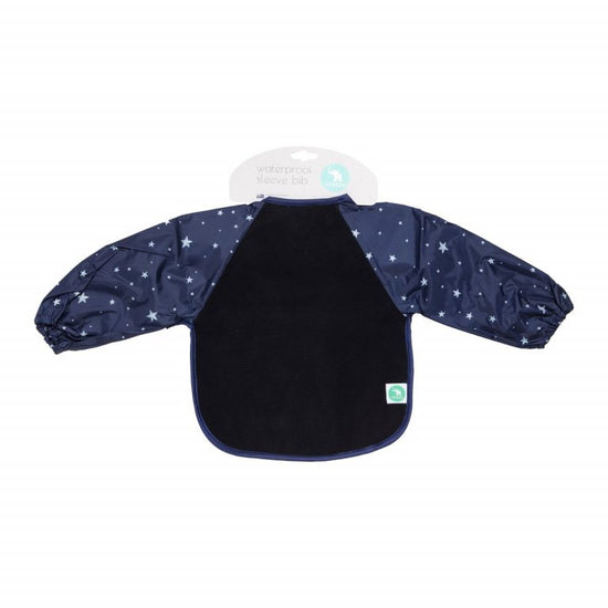 All4Ella Long Sleeve Waterproof Bib - Star Blue