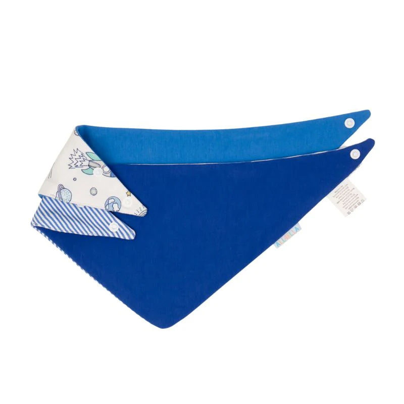 All4Ella Bandana Bib 2pk - Blast Off