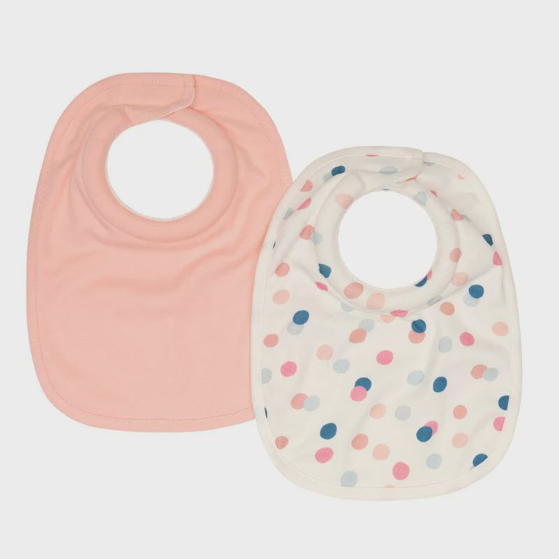 All4Ella Roll Neck Bibs 2 pk - Confetti