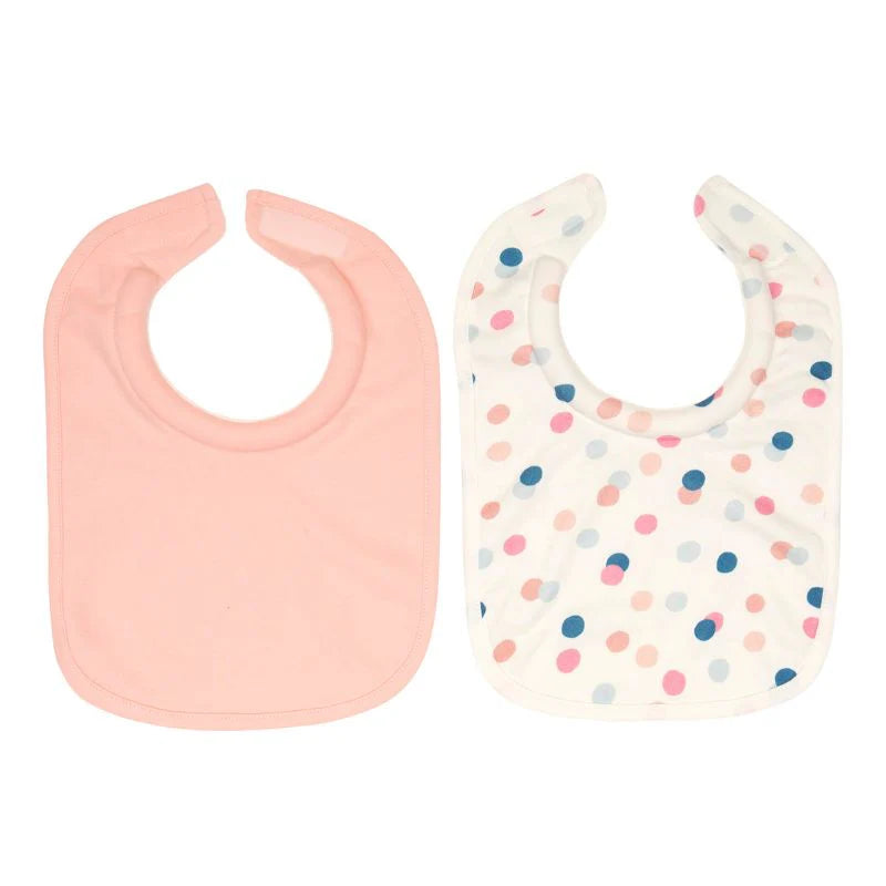 All4Ella Roll Neck Bibs 2 pk - Confetti