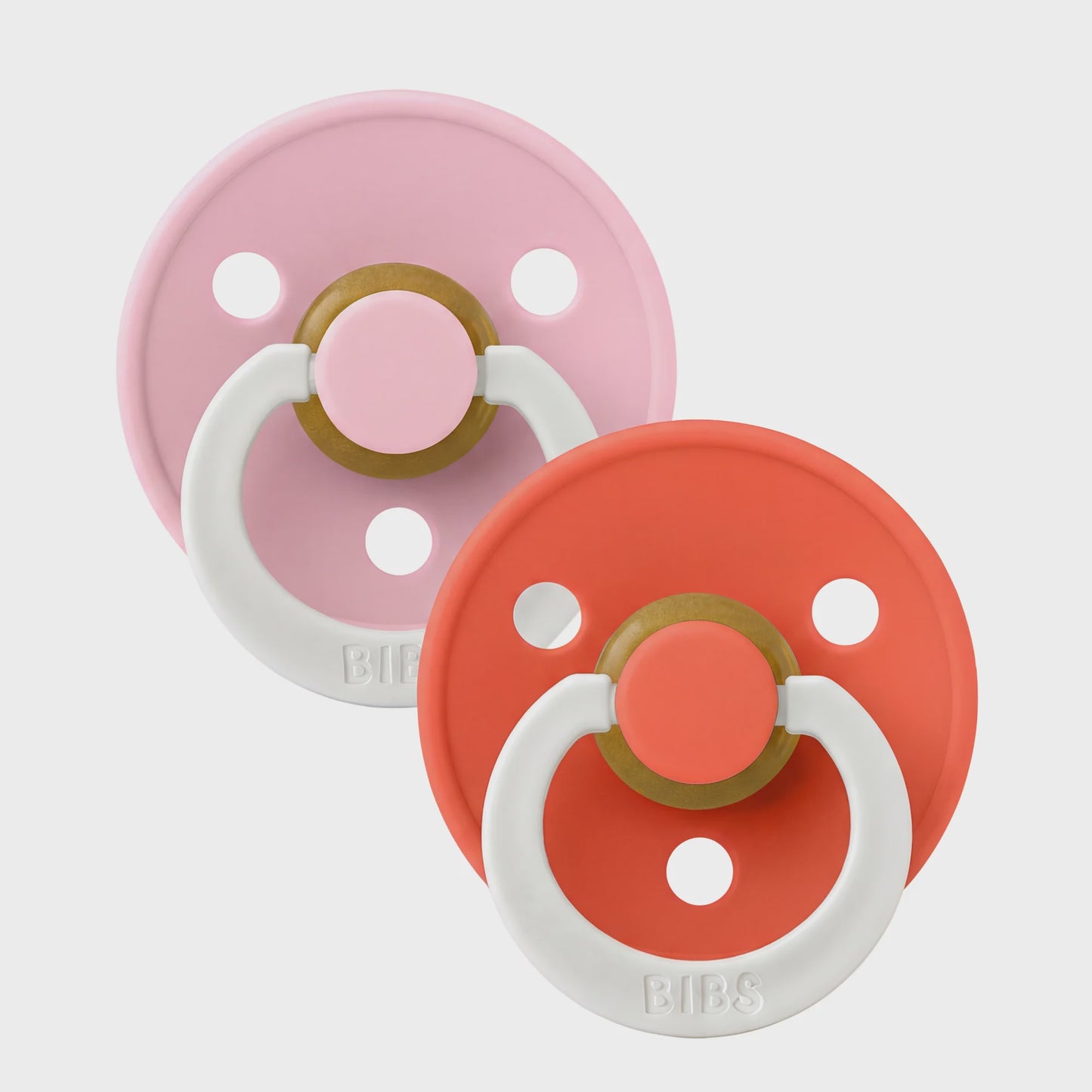Bibs Colour Round Night Glow - Baby Pink/Tango
