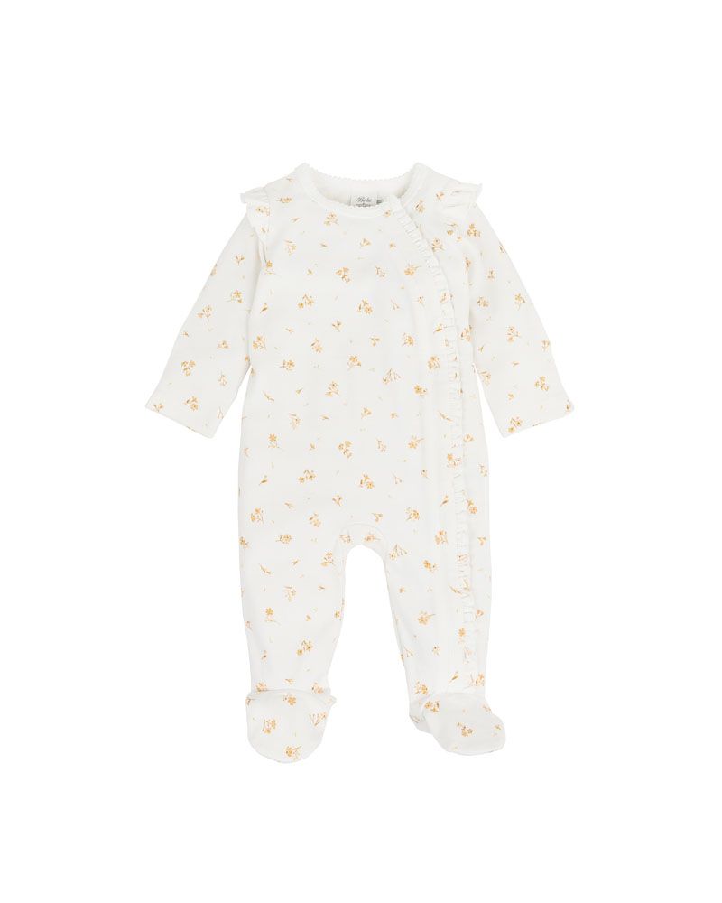 Bebe Bailey Floral LS Zip Onesie